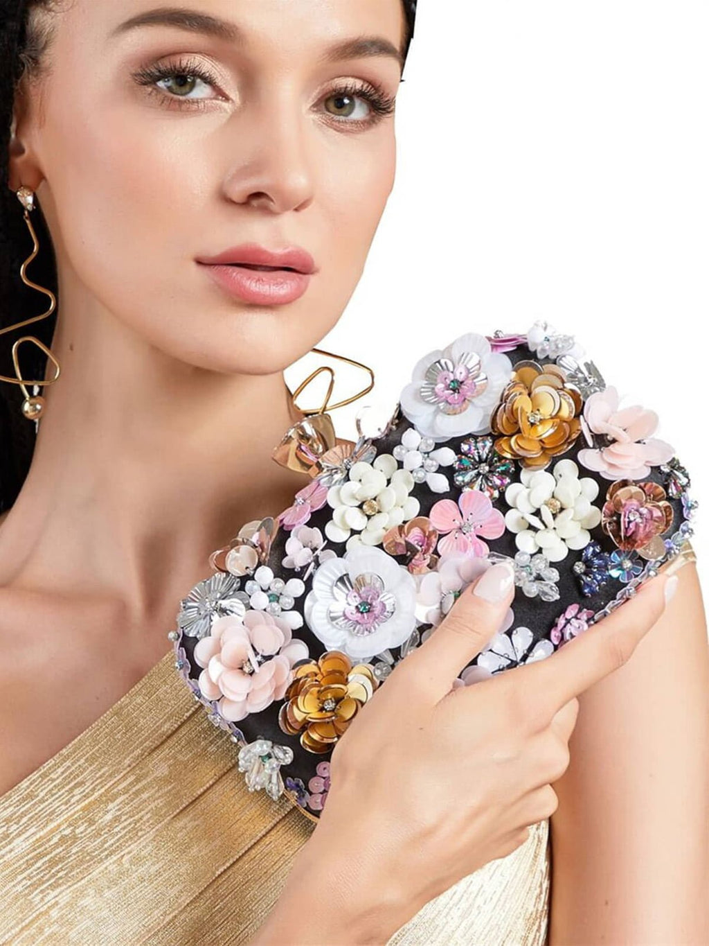 Τσάντα Γάμου Με Λουλούδια Άνοιξης