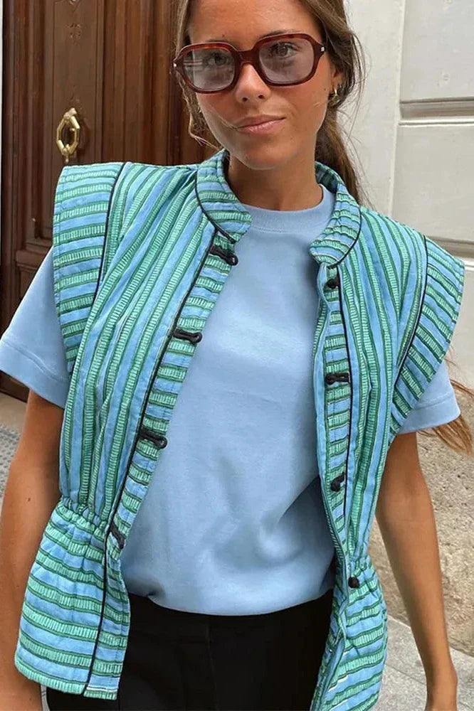 Στυλάτο Γιλέκο Noride Με Στάμπα