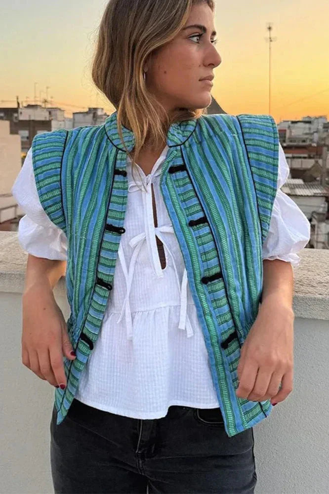 Στυλάτο Γιλέκο Noride Με Στάμπα