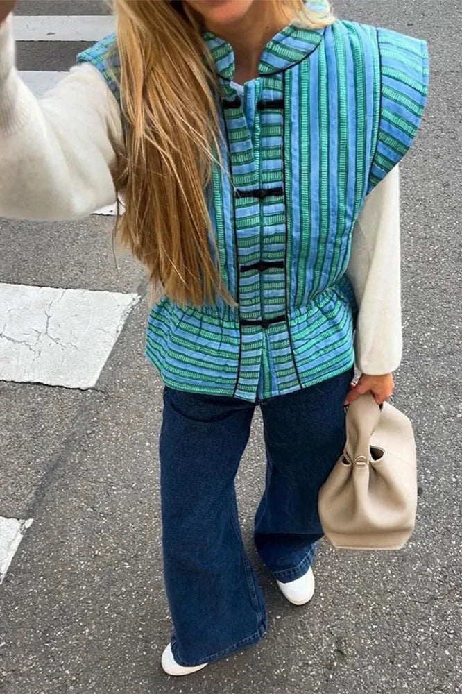 Στυλάτο Γιλέκο Noride Με Στάμπα