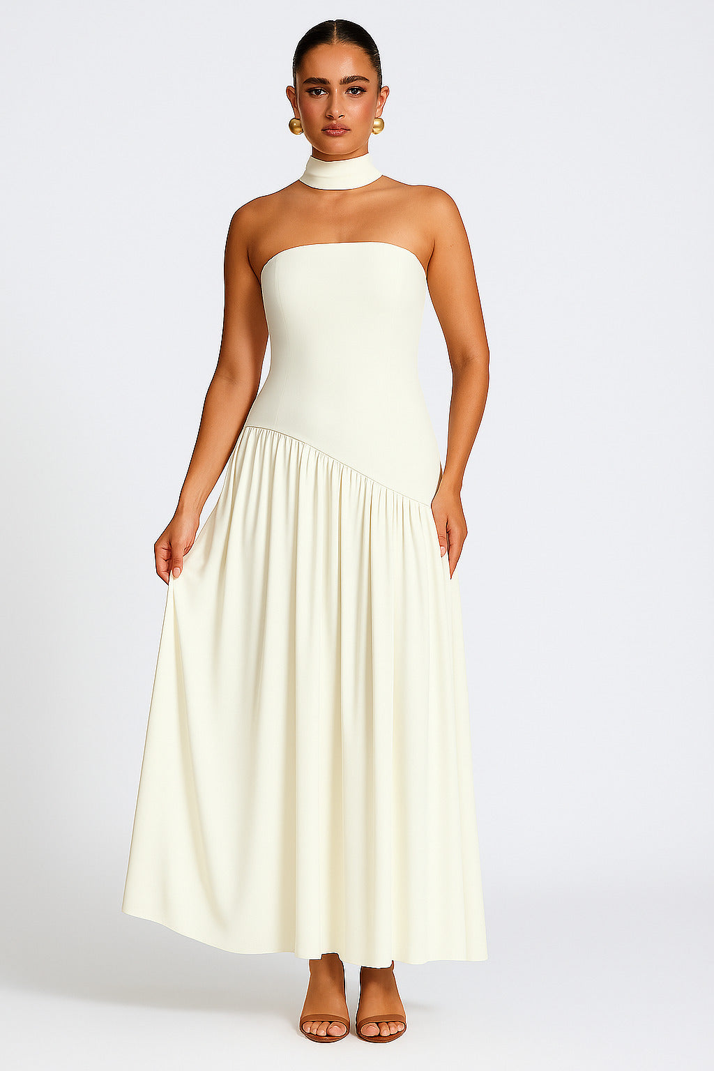 Φόρεμα Maliyah Maxi - Ιβουάρ