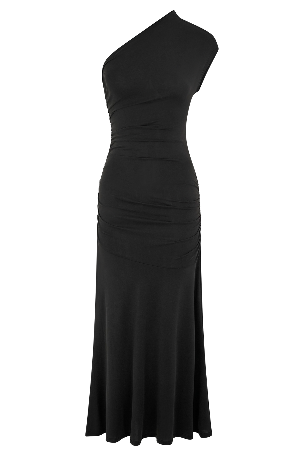 Φόρεμα Μίντι Με Έναν Ώμο Από Chloe Peach - Μαύρο