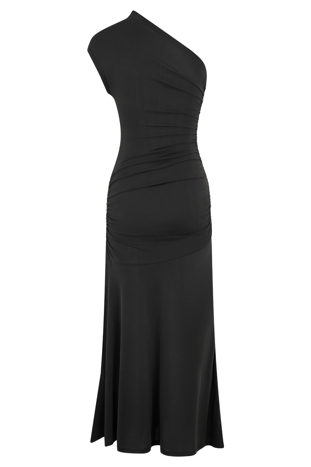 Φόρεμα Μίντι Με Έναν Ώμο Από Chloe Peach - Μαύρο