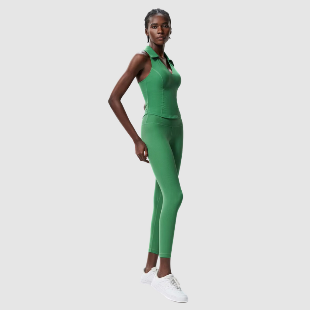 Σετ Αθλητικών Ρούχων Με Γιακά Και Ραβδώσεις