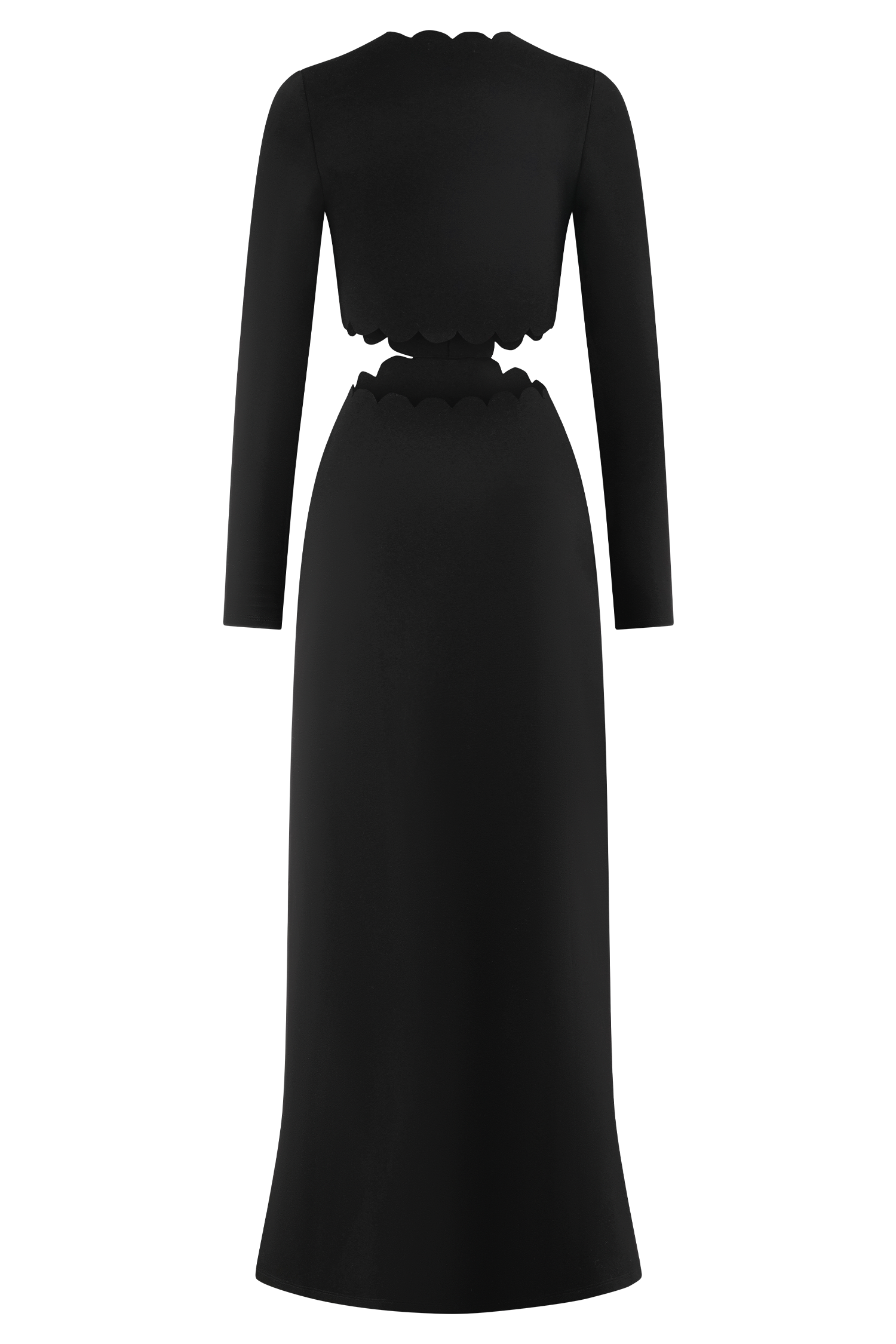 Φόρεμα Cynthia Με Τιράντες Και Λαιμόκοψη - Μαύρο