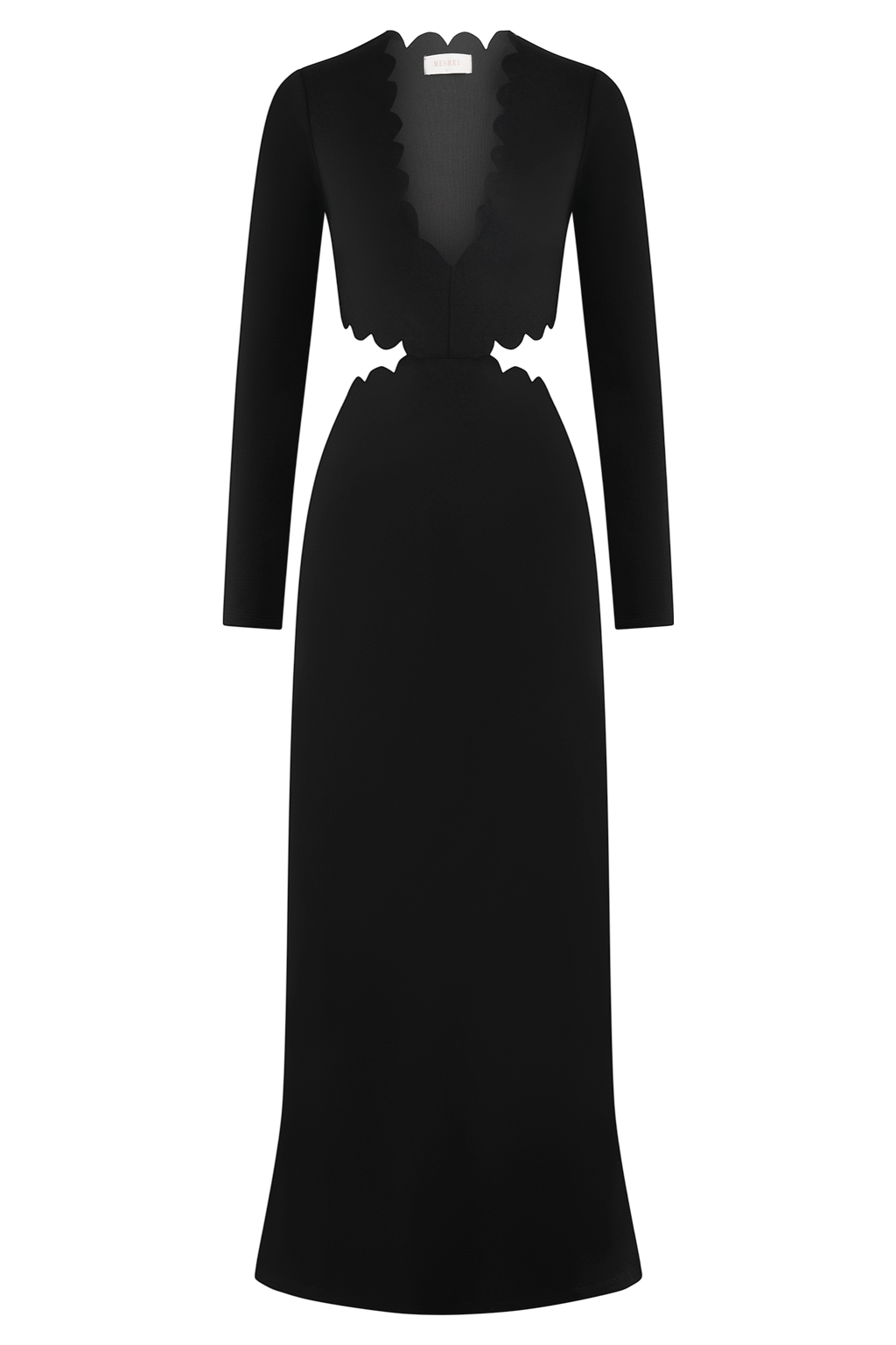 Φόρεμα Cynthia Με Τιράντες Και Λαιμόκοψη - Μαύρο