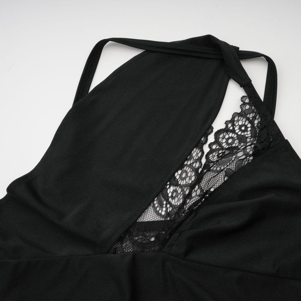 Μίνι Φόρεμα Με Δαντέλα Juana Με Λεπτομέρειες Και Ασύμμετρο Σχέδιο