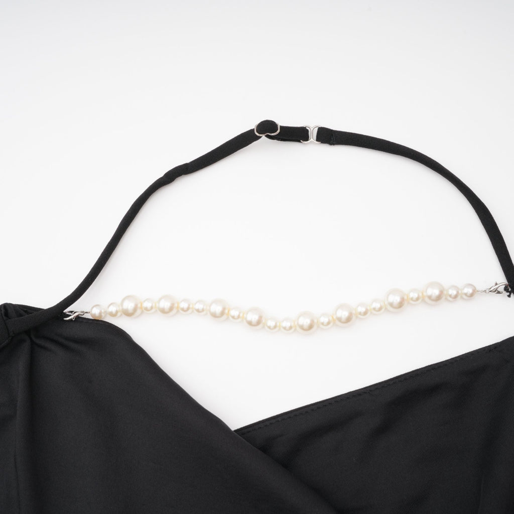 Μίνι Φόρεμα Filomena Με Ψεύτικο Φιόγκο Και Λεπτομέρειες Από Μαργαριτάρι