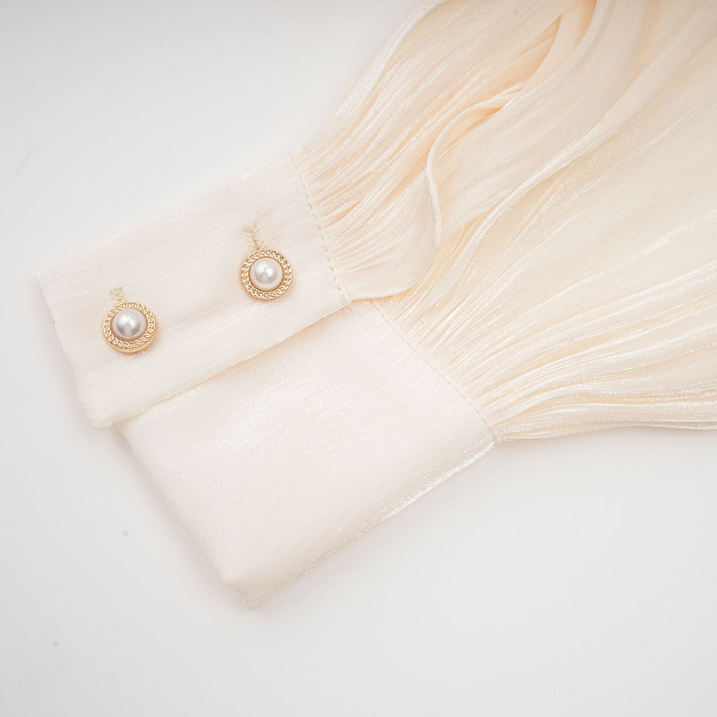 Μίνι Φόρεμα Με Βολάν Και Πλισέ Τελείωμα Eugénie Neutral