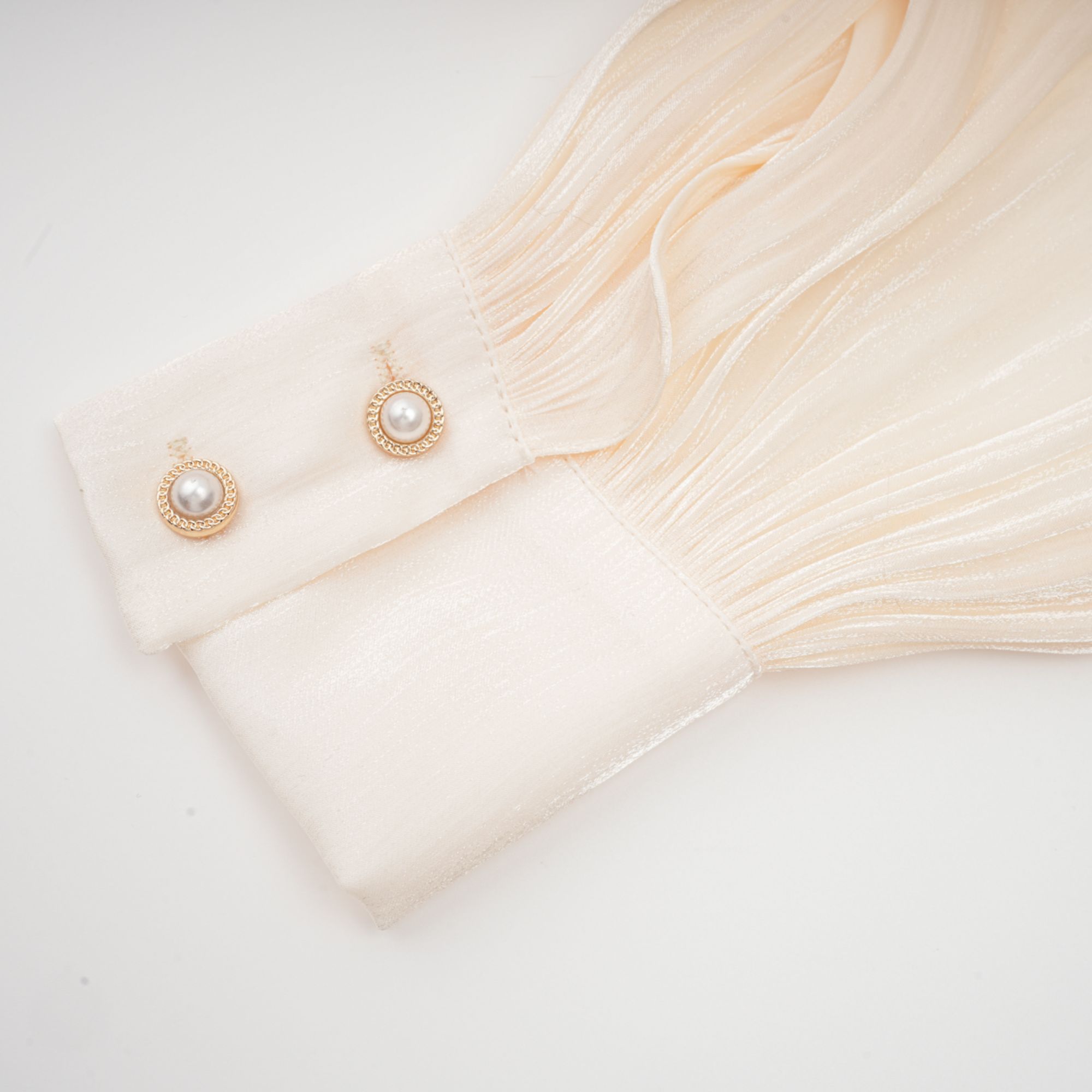 Μίνι Φόρεμα Με Βολάν Και Πλισέ Τελείωμα Eugénie Neutral