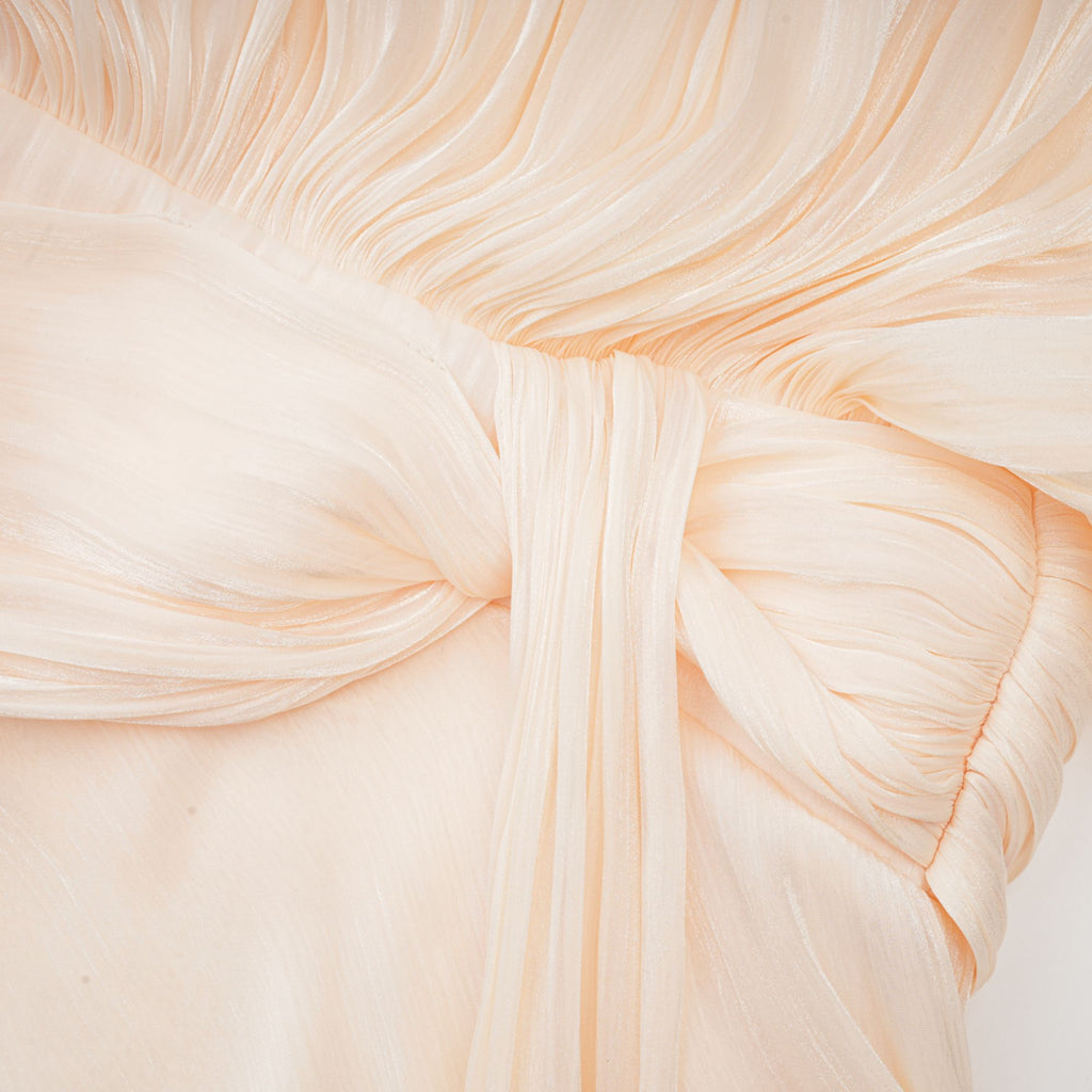 Μίνι Φόρεμα Με Βολάν Και Πλισέ Τελείωμα Eugénie Neutral