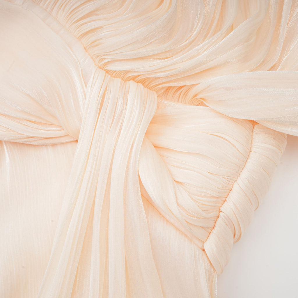 Μίνι Φόρεμα Με Βολάν Και Πλισέ Τελείωμα Eugénie Neutral