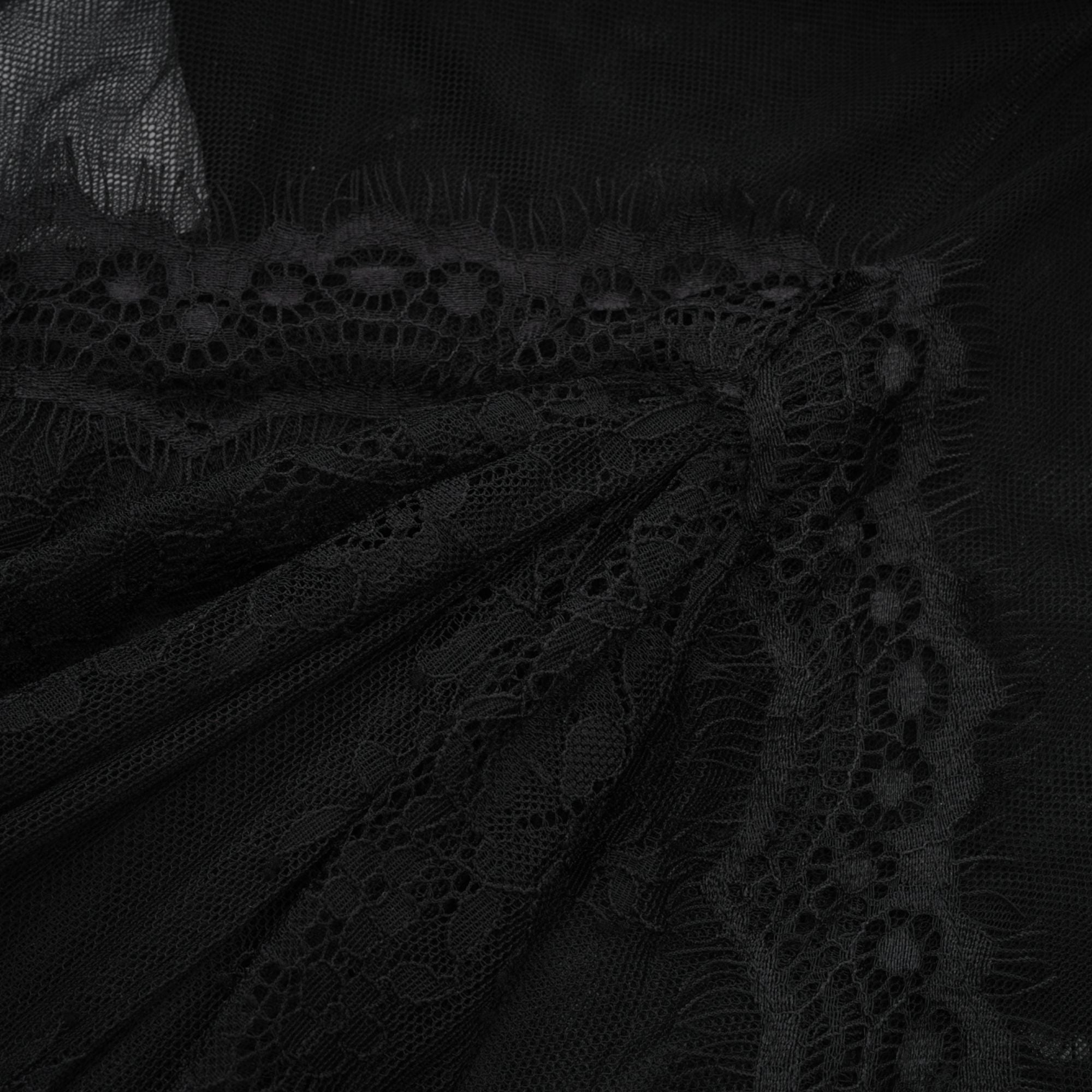 Μαύρο Μάξι Φόρεμα Irène Με Σταυρωτό Κρύσταλλο Και Διακόσμηση