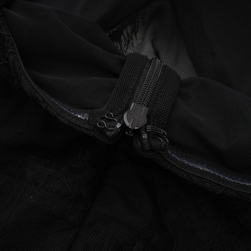 Μαύρο Μάξι Φόρεμα Irène Με Σταυρωτό Κρύσταλλο Και Διακόσμηση