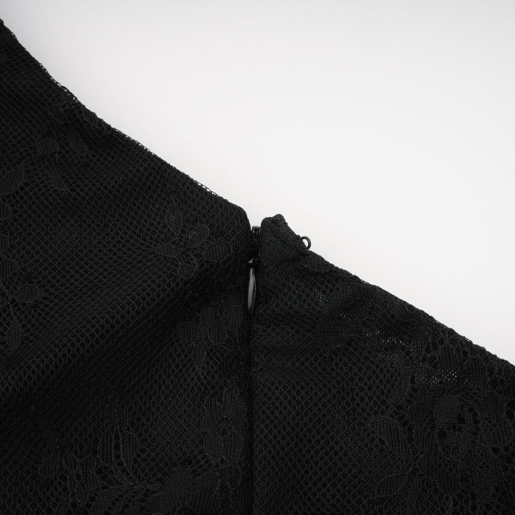 Μαύρο Φόρεμα Jeanne Με Έναν Ώμο Και Μάξι Λαιμόκοψη