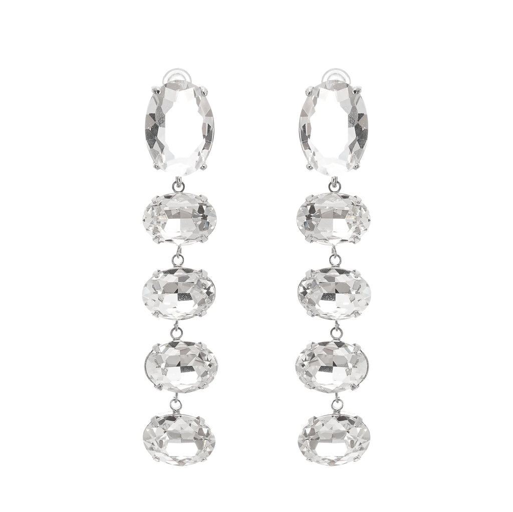 Κρεμαστά Σκουλαρίκια Felicia Διακοσμημένα Με Κρύσταλλα