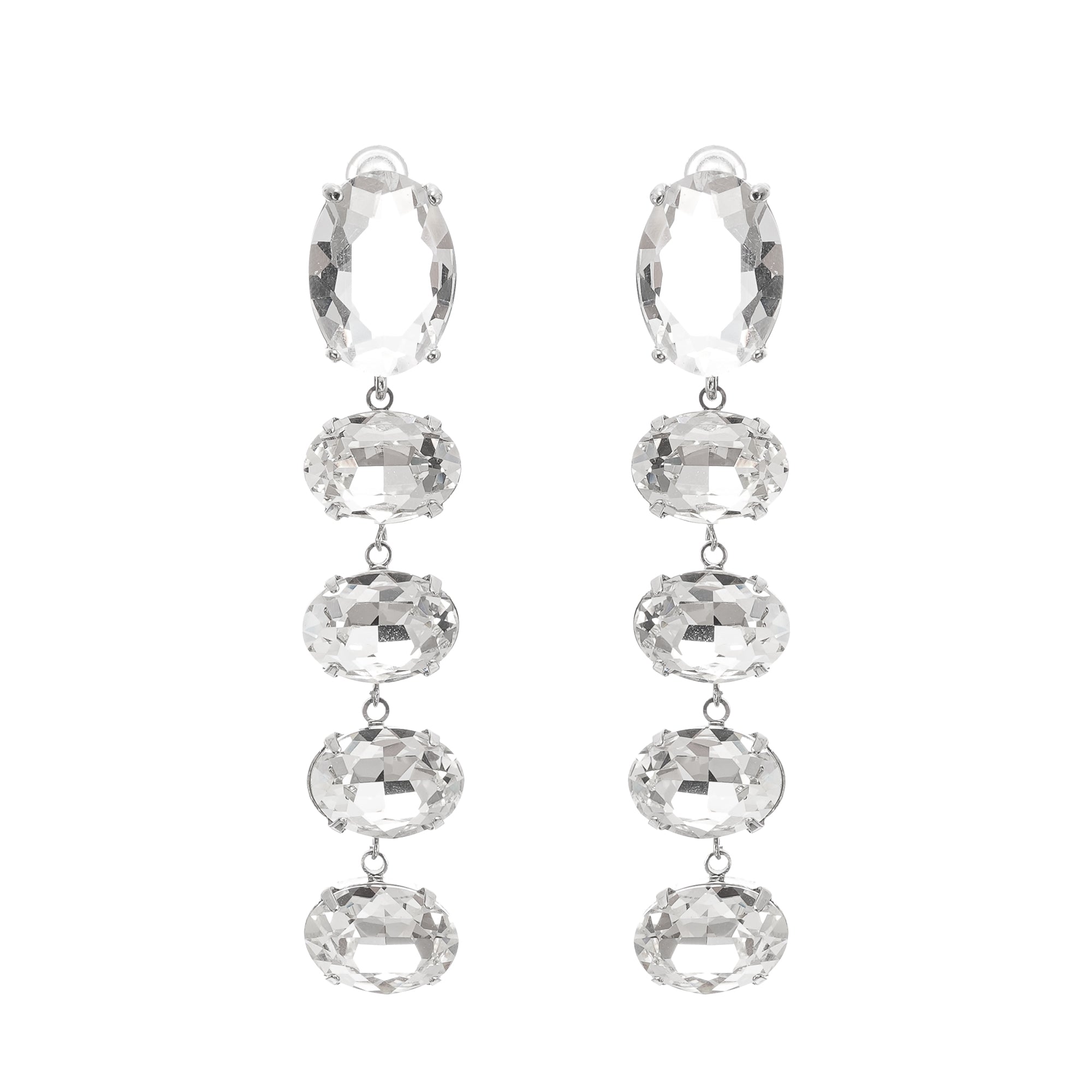 Κρεμαστά Σκουλαρίκια Felicia Διακοσμημένα Με Κρύσταλλα