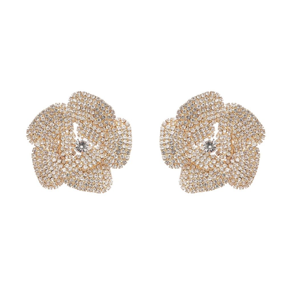 Σκουλαρίκια Με Λουλούδια Και Κρύσταλλα Saira