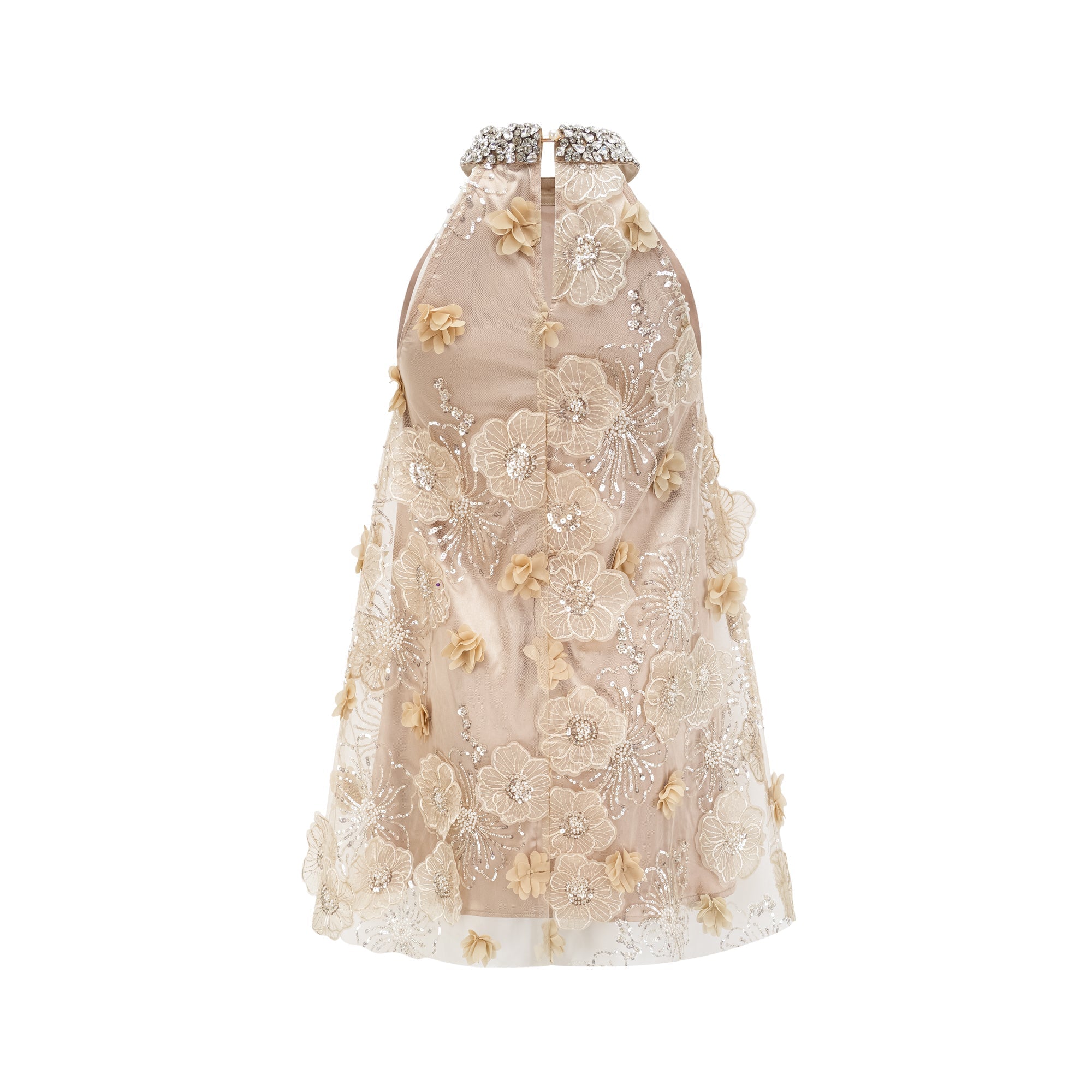 Μίνι Φόρεμα Liane Με Φλοράλ Κέντημα