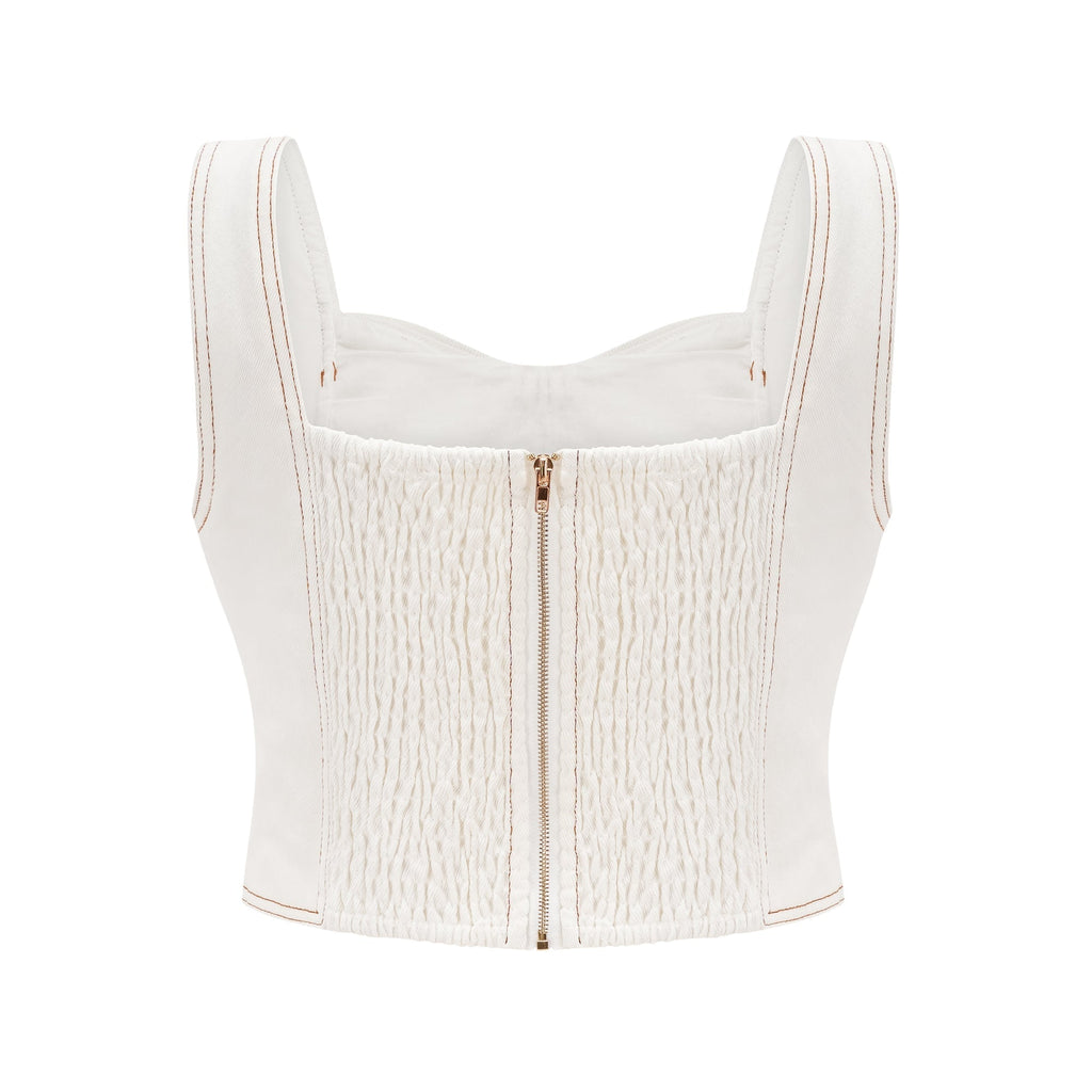 Σετ Ασορτί Μπλούζας Και Φούστας Από Τζιν Brielle