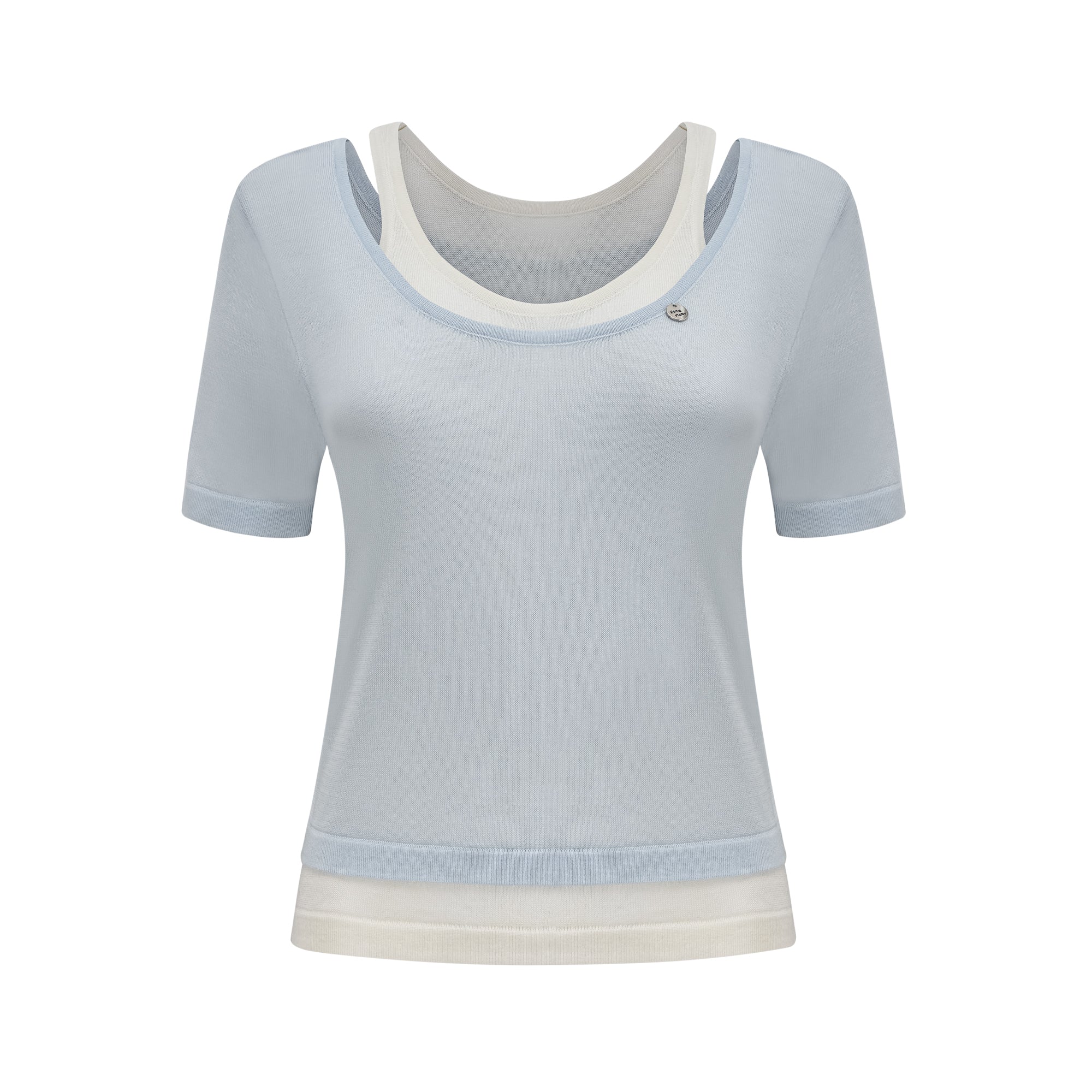 Μπλουζάκι Coralie Με Δύο Στρώσεις