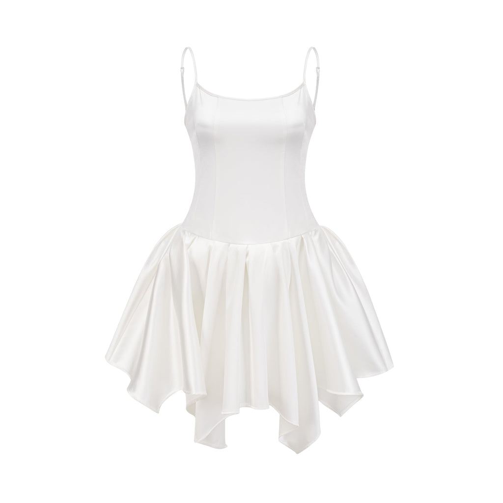 Μίνι Φόρεμα Lanetta Ασύμμετρο Σατέν