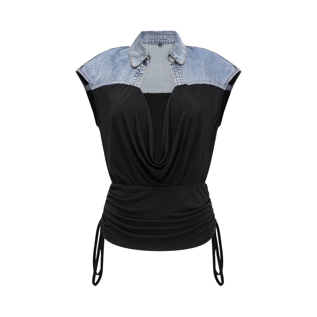 Σετ Ασορτί Μπλούζας Και Φούστας Από Τζιν Με Επένδυση Nala Jersey