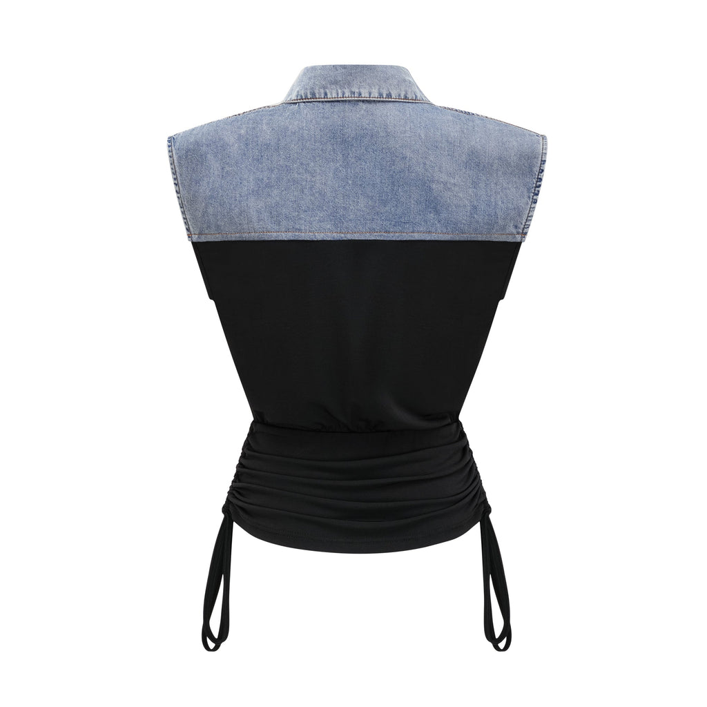 Σετ Ασορτί Μπλούζας Και Φούστας Από Τζιν Με Επένδυση Nala Jersey