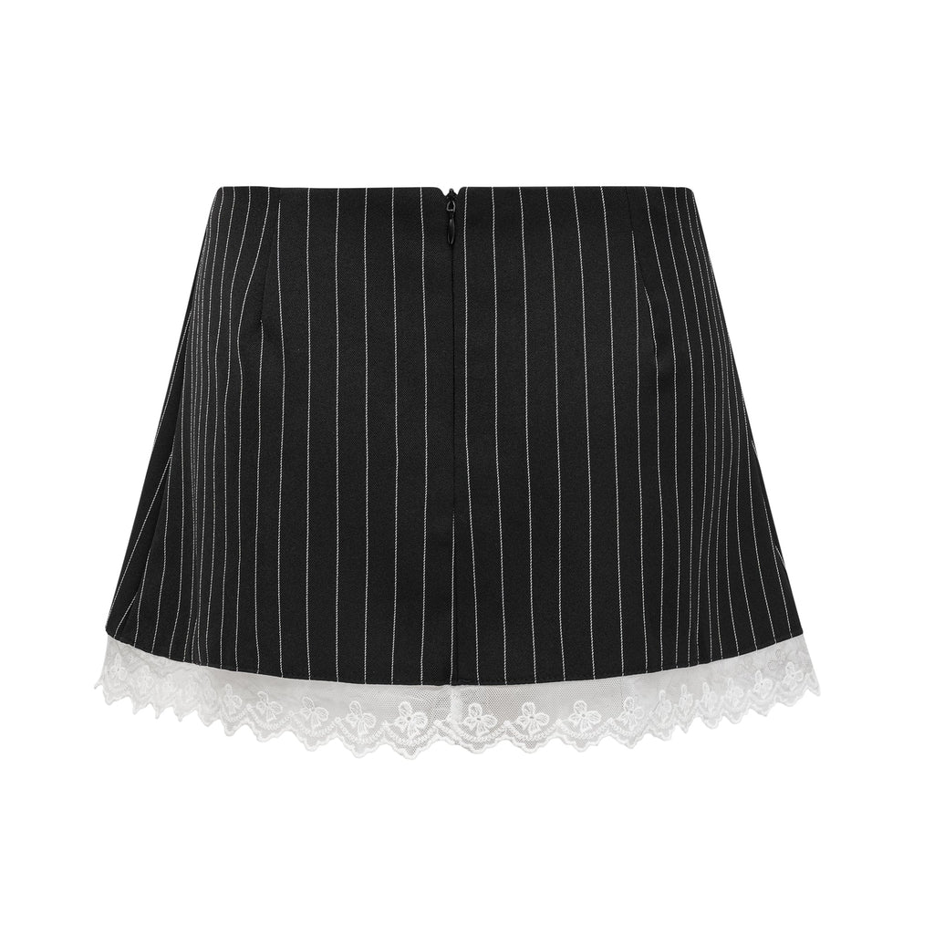 Φούστα Ariane Με Ρίγες Και Στάμπα Σε Γραμμή Α