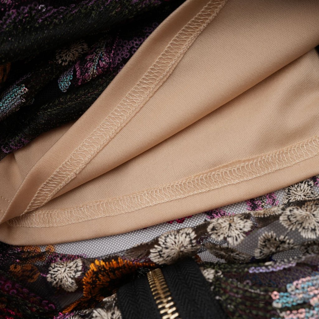 Φόρεμα Μίντι Με Κέντημα Και Πολύχρωμα Λουλούδια, Με Πούλιες Και Prints Thérèse