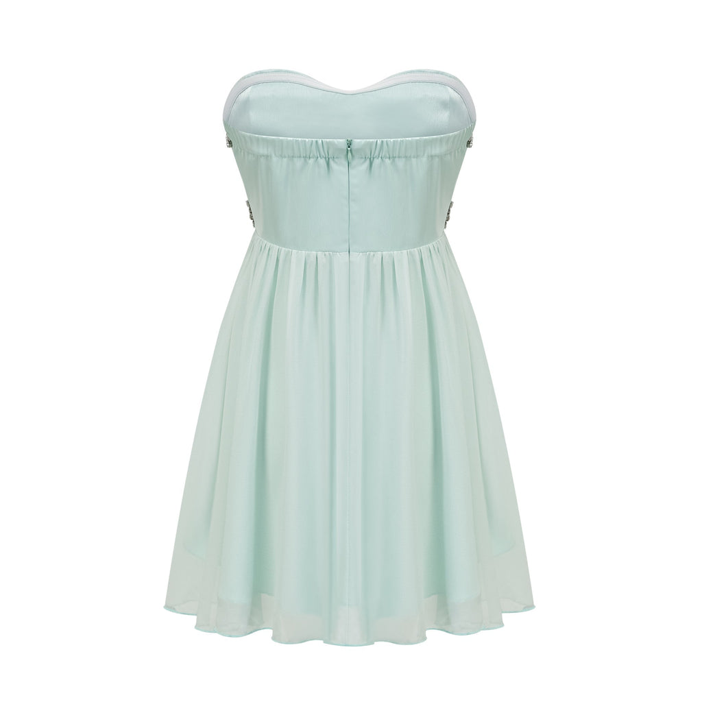 Φόρεμα Priscille Με Κρυστάλλους Και Έξω Ώμους