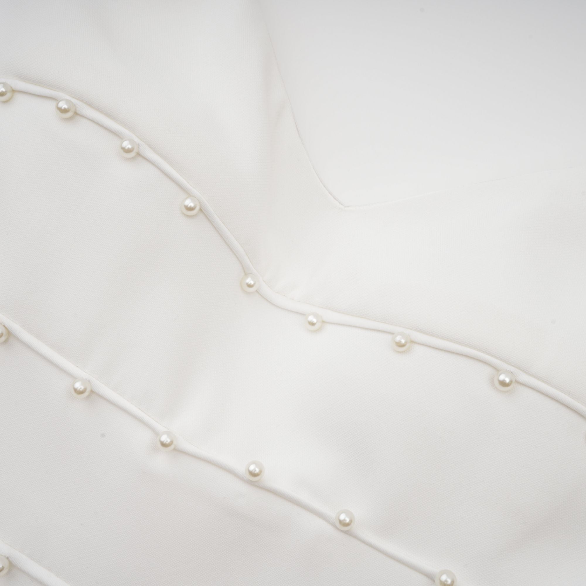 Μίνι Φόρεμα Priscille Με Λευκό Ψεύτικο Πέρλα