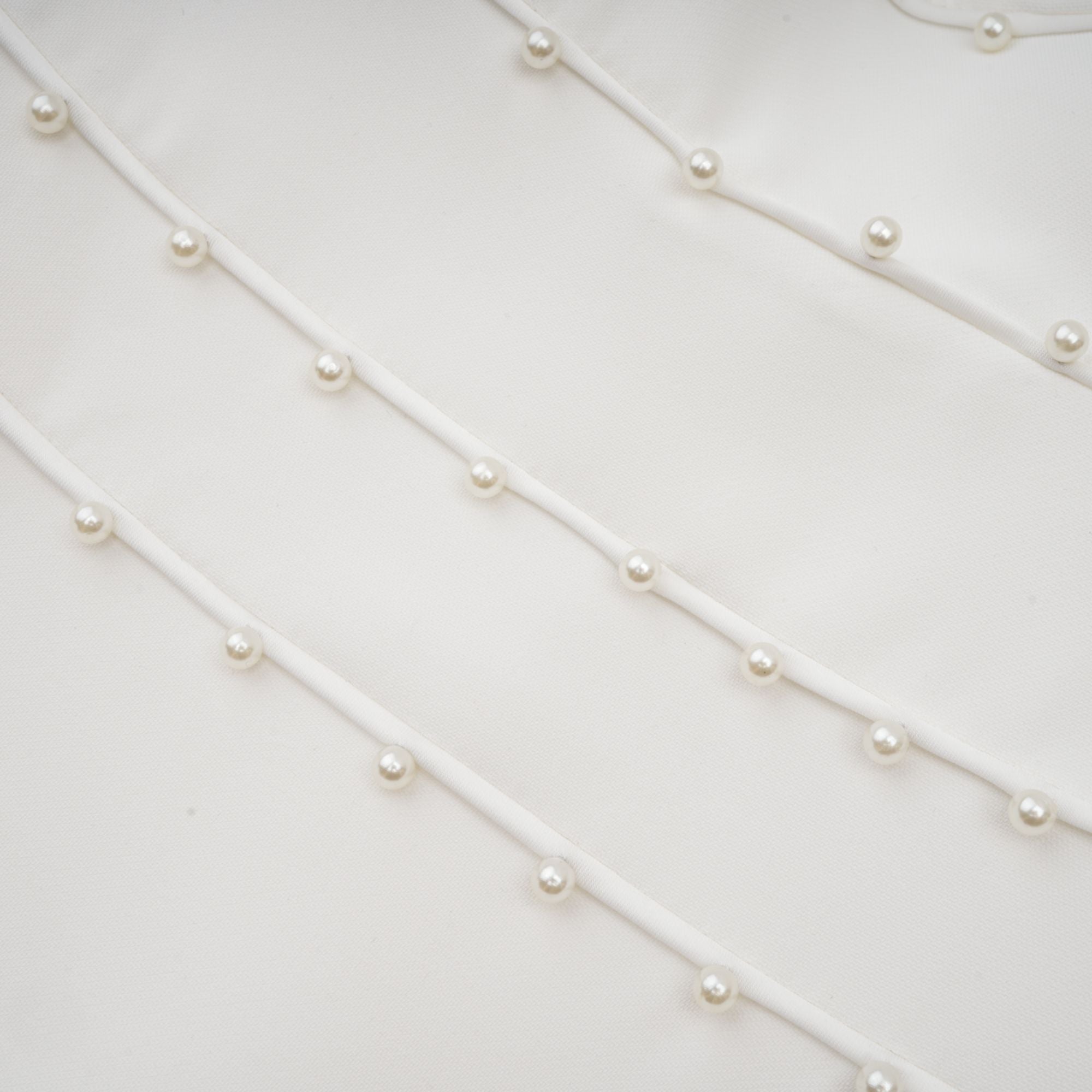 Μίνι Φόρεμα Priscille Με Λευκό Ψεύτικο Πέρλα