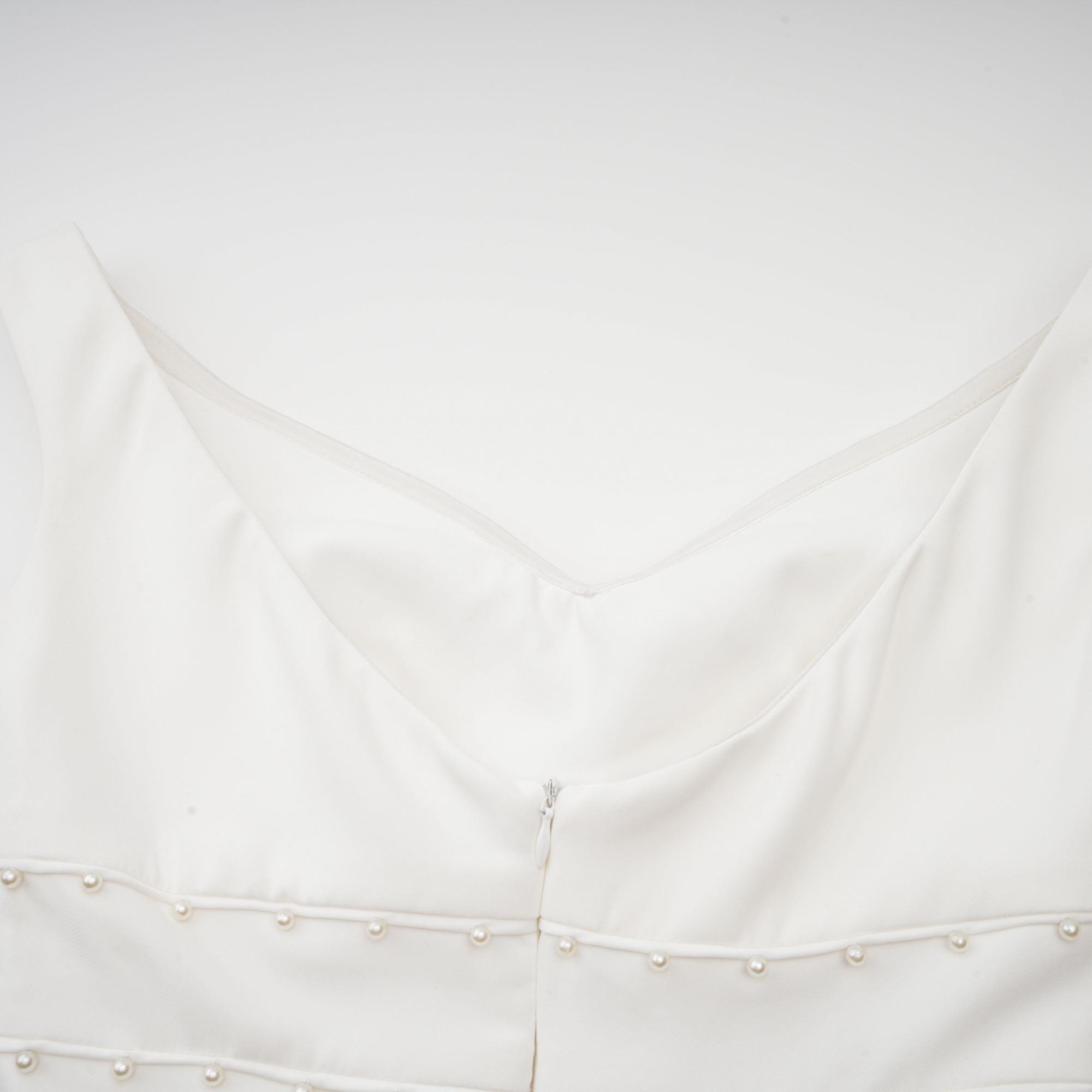 Μίνι Φόρεμα Priscille Με Λευκό Ψεύτικο Πέρλα