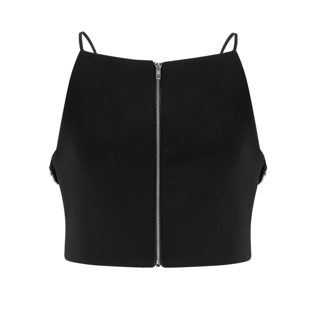 Σετ Ασορτί Μπλούζας Και Σορτς Με Κέντημα Flora Σε Μαύρο Χρώμα