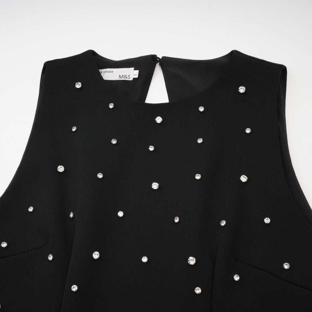 Μίνι Φόρεμα Σε Γραμμή Α Με Κέντημα Κρυστάλλων Penélope