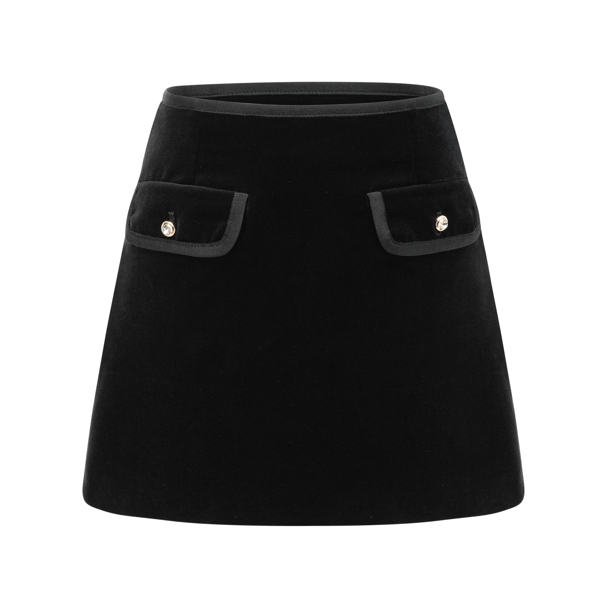 Φούστα Με Κέντημα Camille Crystal Και Ψεύτικες Τσέπες