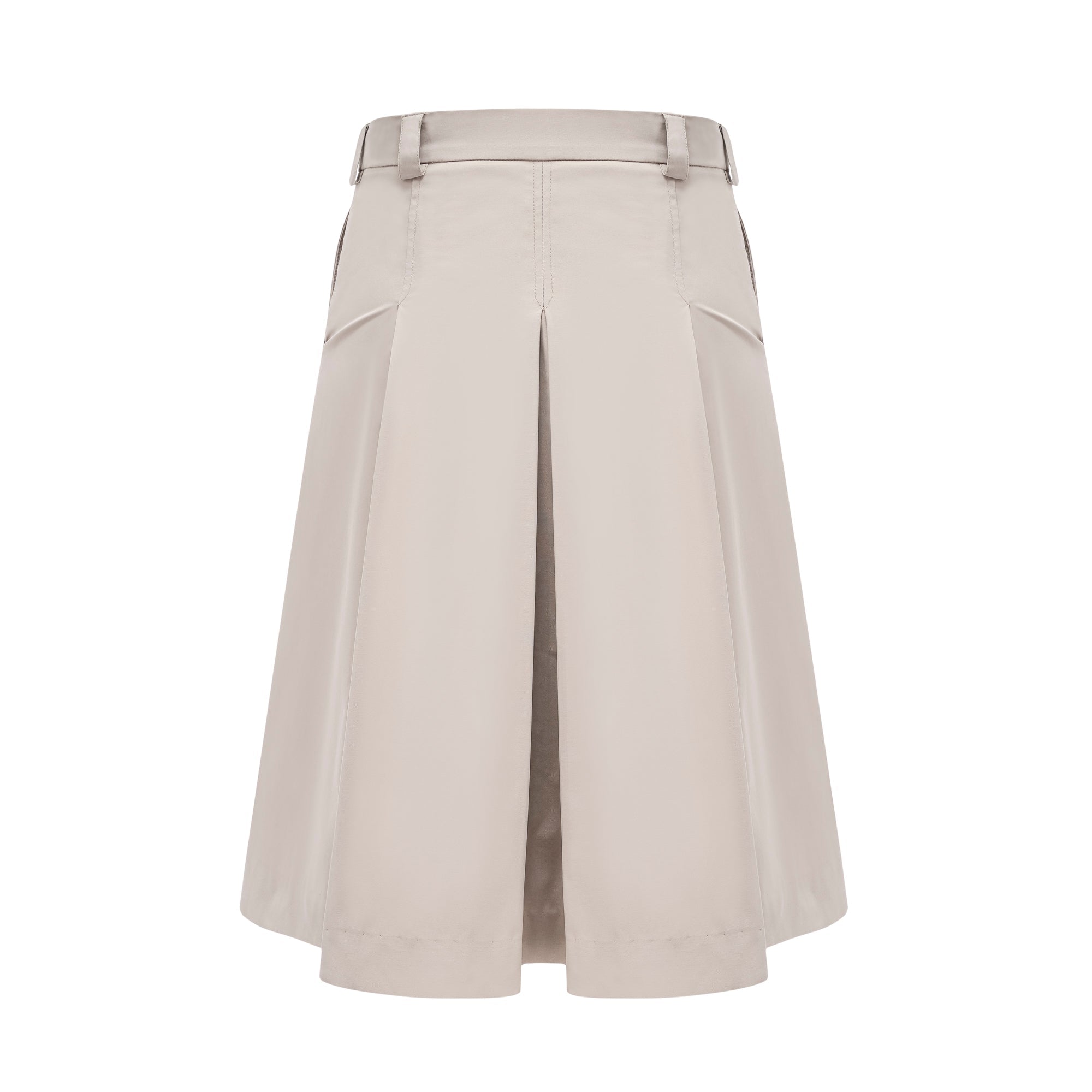 Σετ Paloma Από Μπεζ Βαμβακερό Σακάκι Και Φούστα