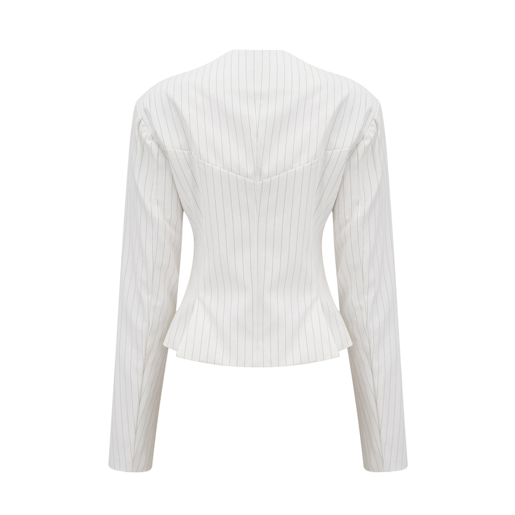 Σετ Ασορτί Τζάκετ Και Σορτς Με Ριγέ Σχέδιο Leola