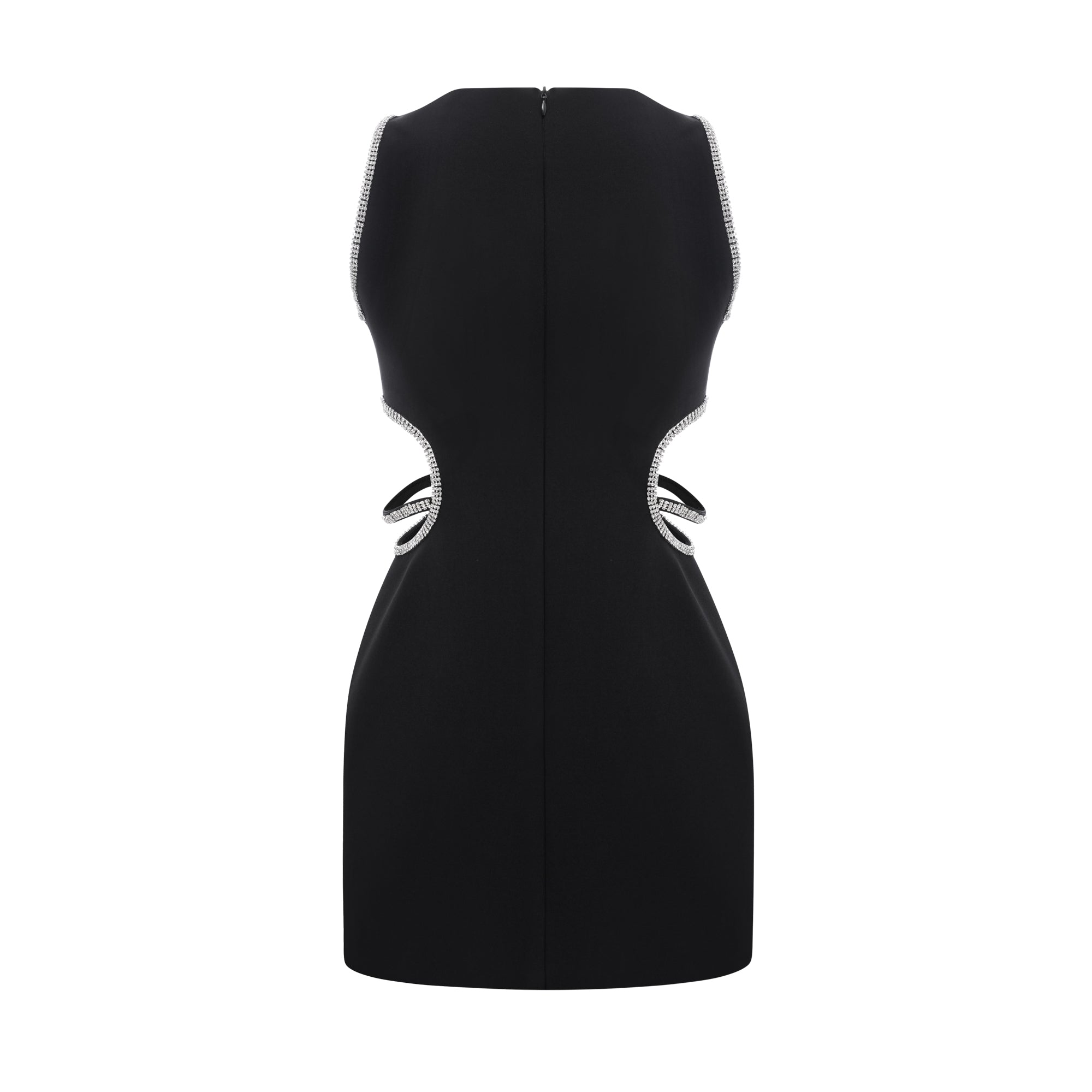 Μίνι Φόρεμα Με Λιλά Κρυστάλλινες Λεπτομέρειες Και Λεπτομέρεια