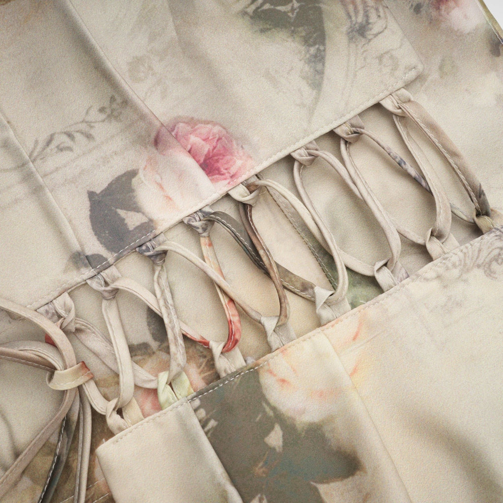 Σετ Ασορτί Μπλούζας Και Φούστας Με Φλοράλ Σχέδια Viviane