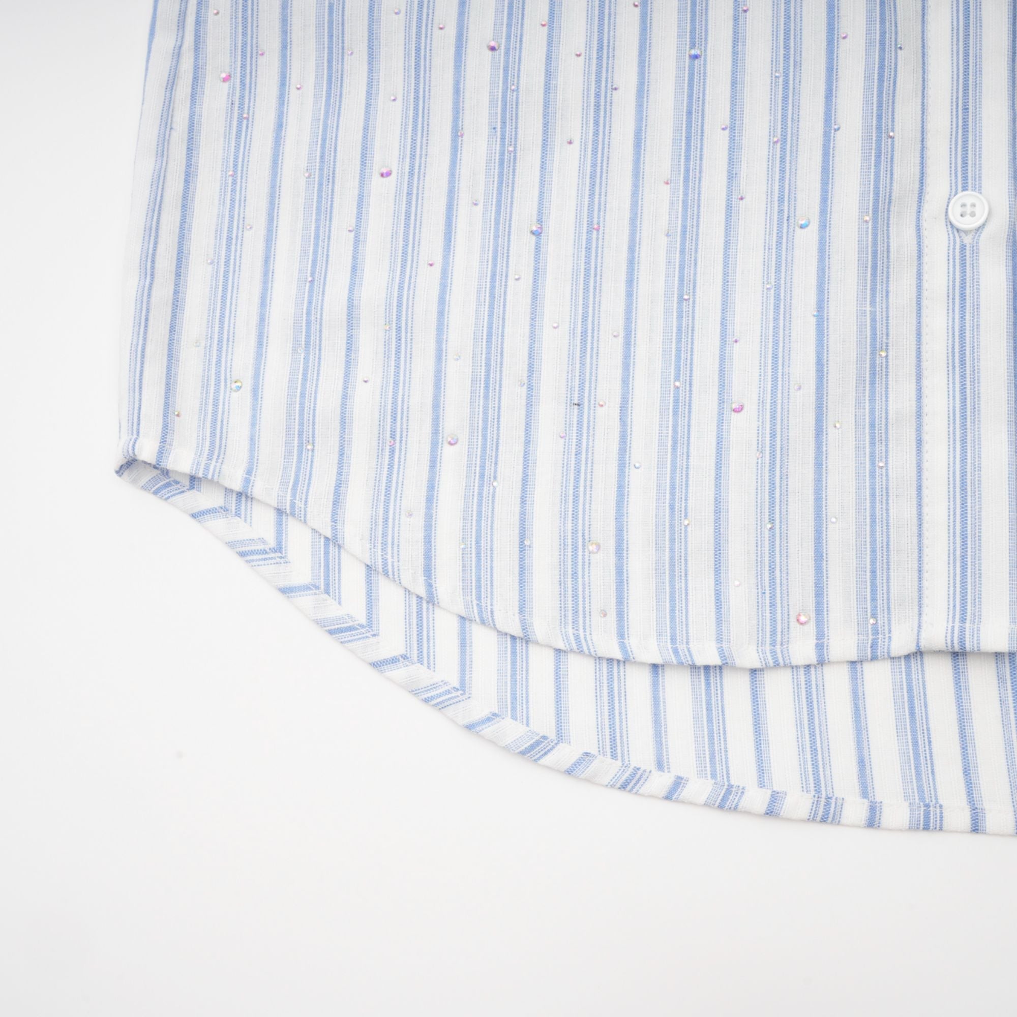 Πουκάμισο Vivien Με Κέντημα Και Σχέδιο Σε Λεπτές Ρίγες