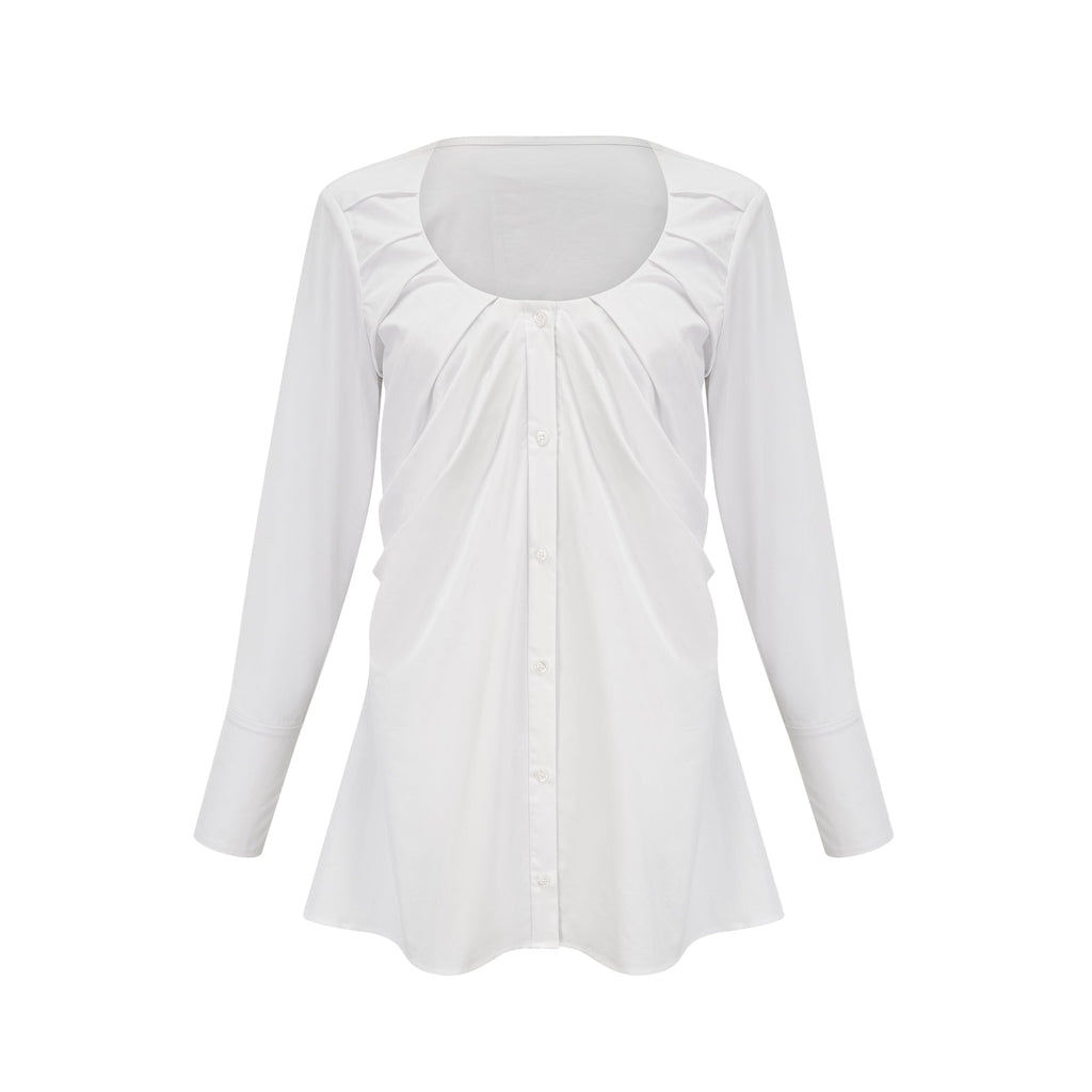 Φόρεμα-Πουκάμισο Με Πτυχώσεις Dina