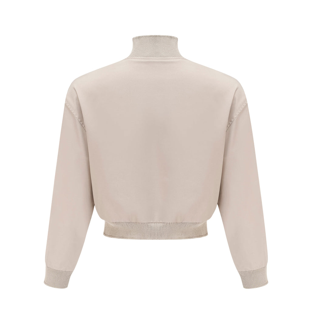 Σετ Paloma Από Μπεζ Βαμβακερό Σακάκι Και Φούστα