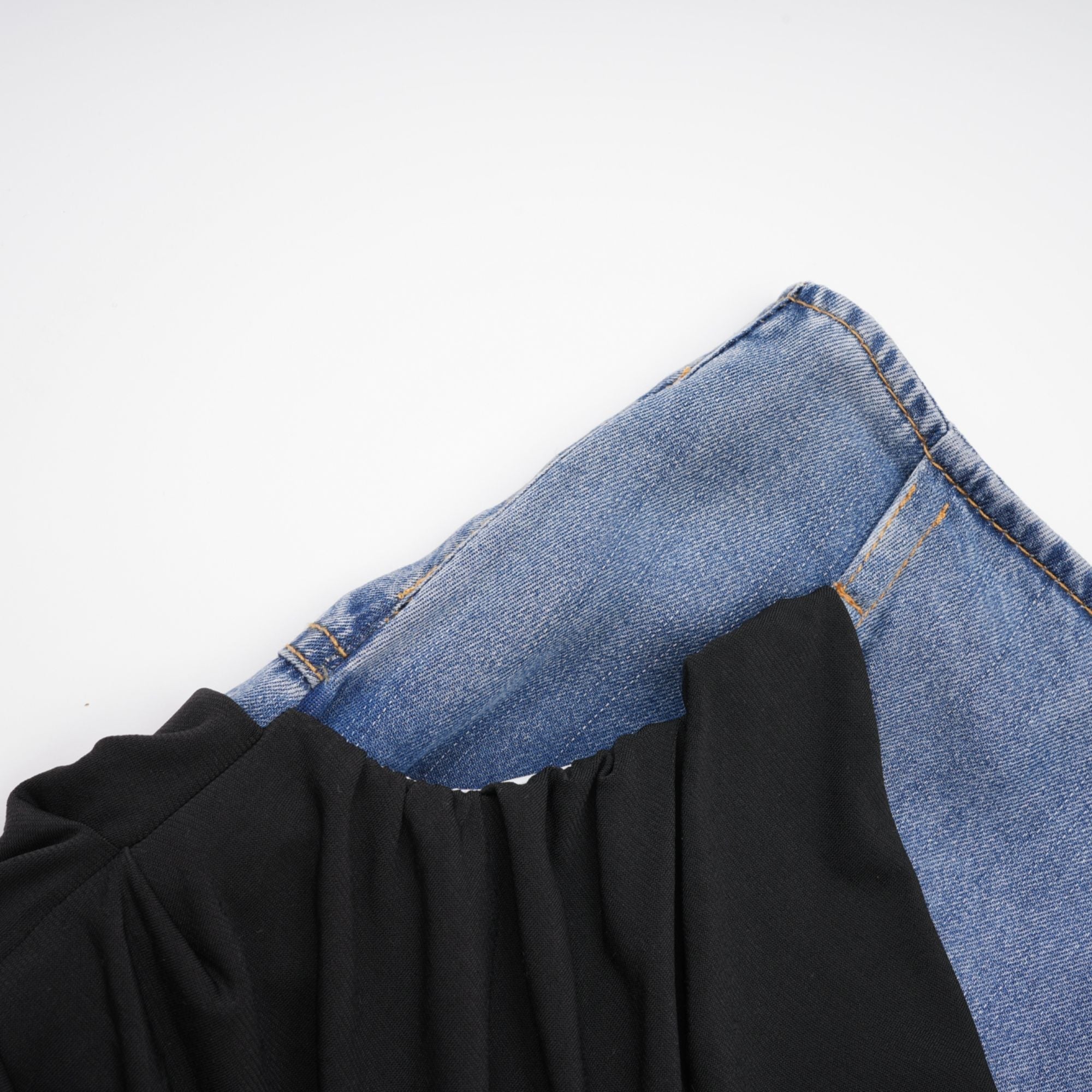 Σετ Ασορτί Μπλούζας Και Φούστας Από Τζιν Με Επένδυση Nala Jersey