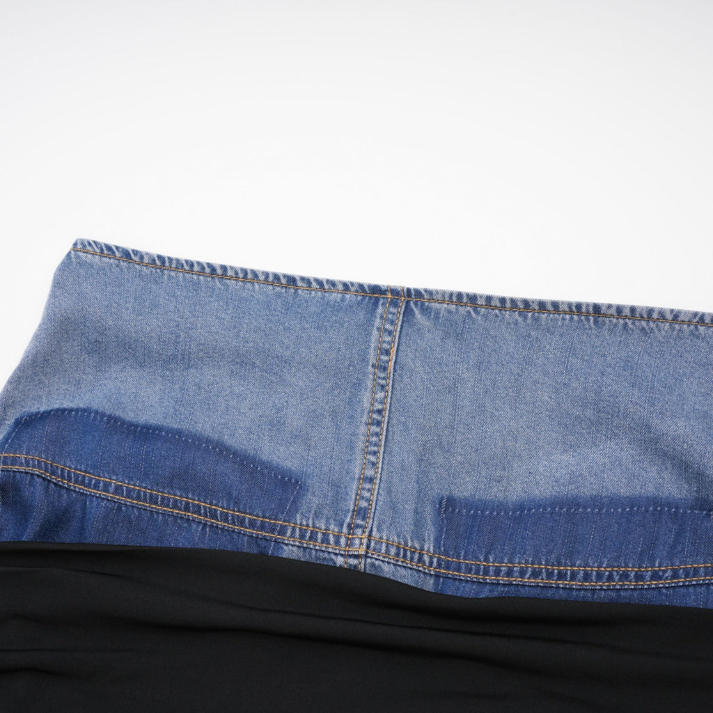 Σετ Ασορτί Μπλούζας Και Φούστας Από Τζιν Με Επένδυση Nala Jersey