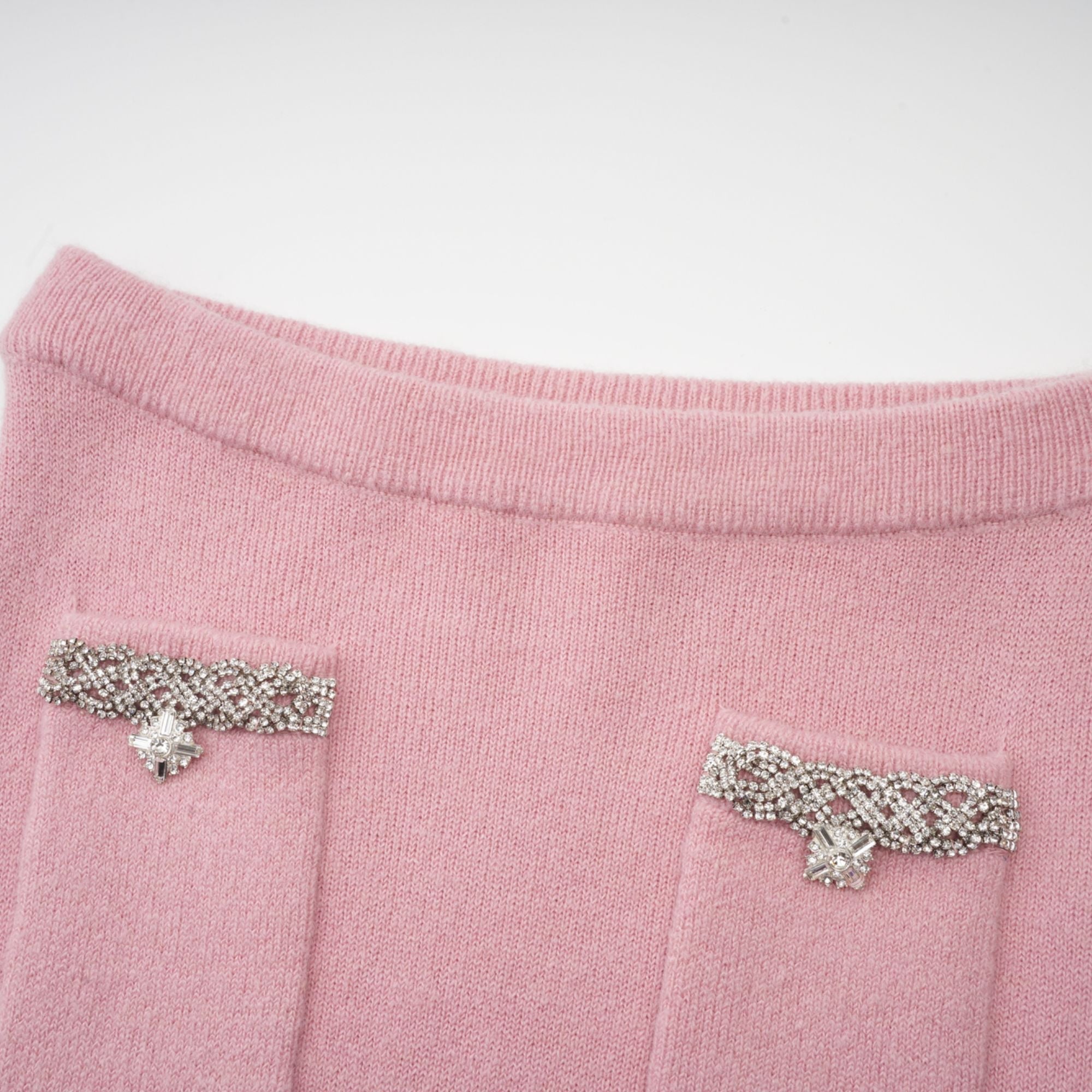 Σετ Συνδυασμού Σακακιού Και Φούστας Με Κέντημα Renée Pink