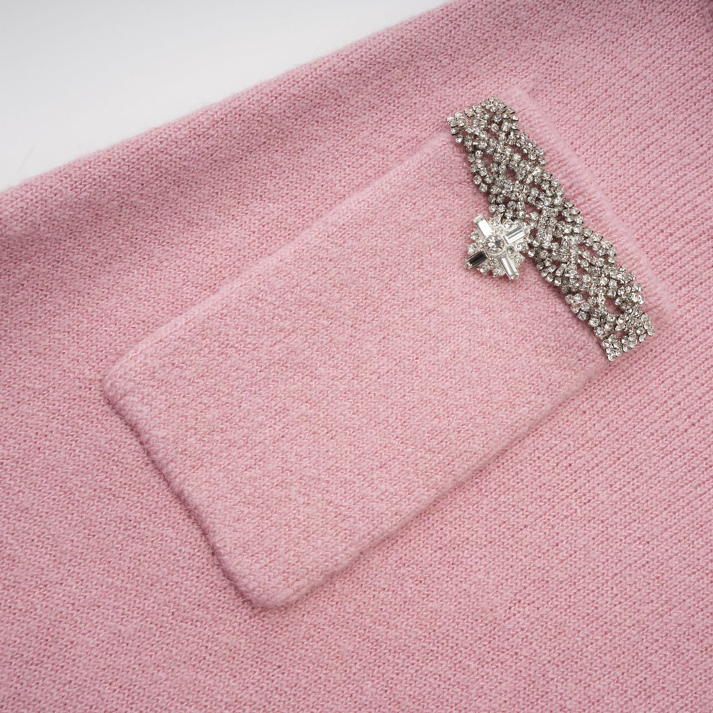 Σετ Συνδυασμού Σακακιού Και Φούστας Με Κέντημα Renée Pink