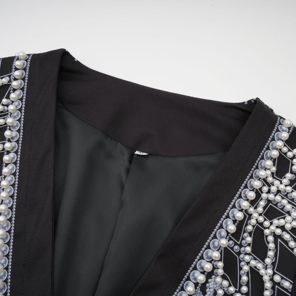 Φόρεμα Με V Λαιμόκοψη Και Μοτίβο Catherine