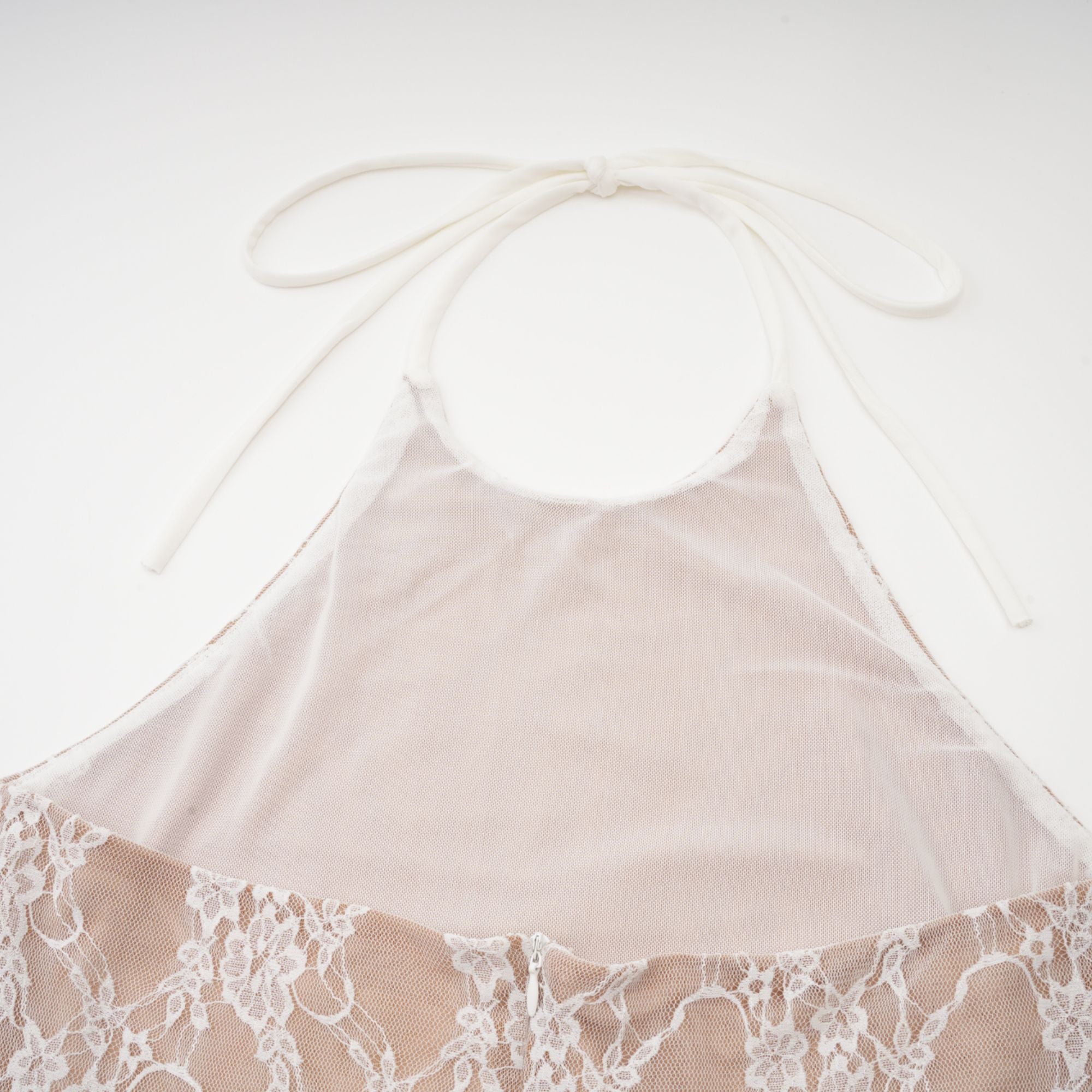 Μίνι Φόρεμα Anaïslace Με Δαντέλα Και Ψεύτικα Λουλούδια